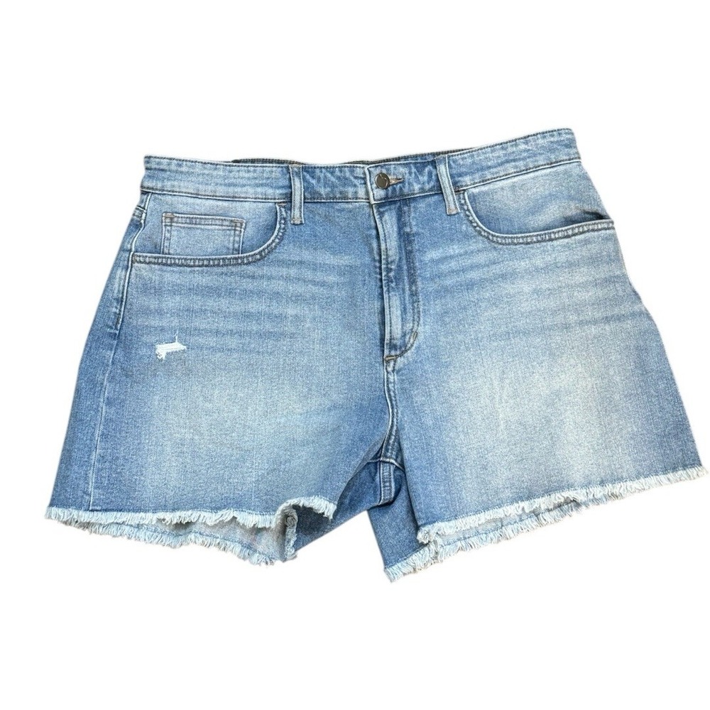 Joes Jeans Relaxed Short Juliet Size 32 Medium Wash‎ Raw Hen High Rise